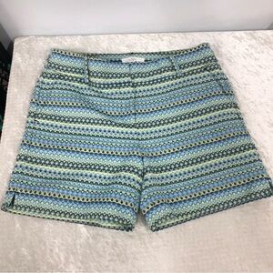 Ann Taylor Loft Textured Geometric Jacquard Riviera Shorts women’s Size 6